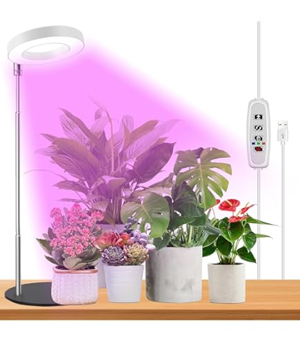 Amazon.co.jp: 植物育成ライト led 、9段階調光 タイマー 光合成 観葉